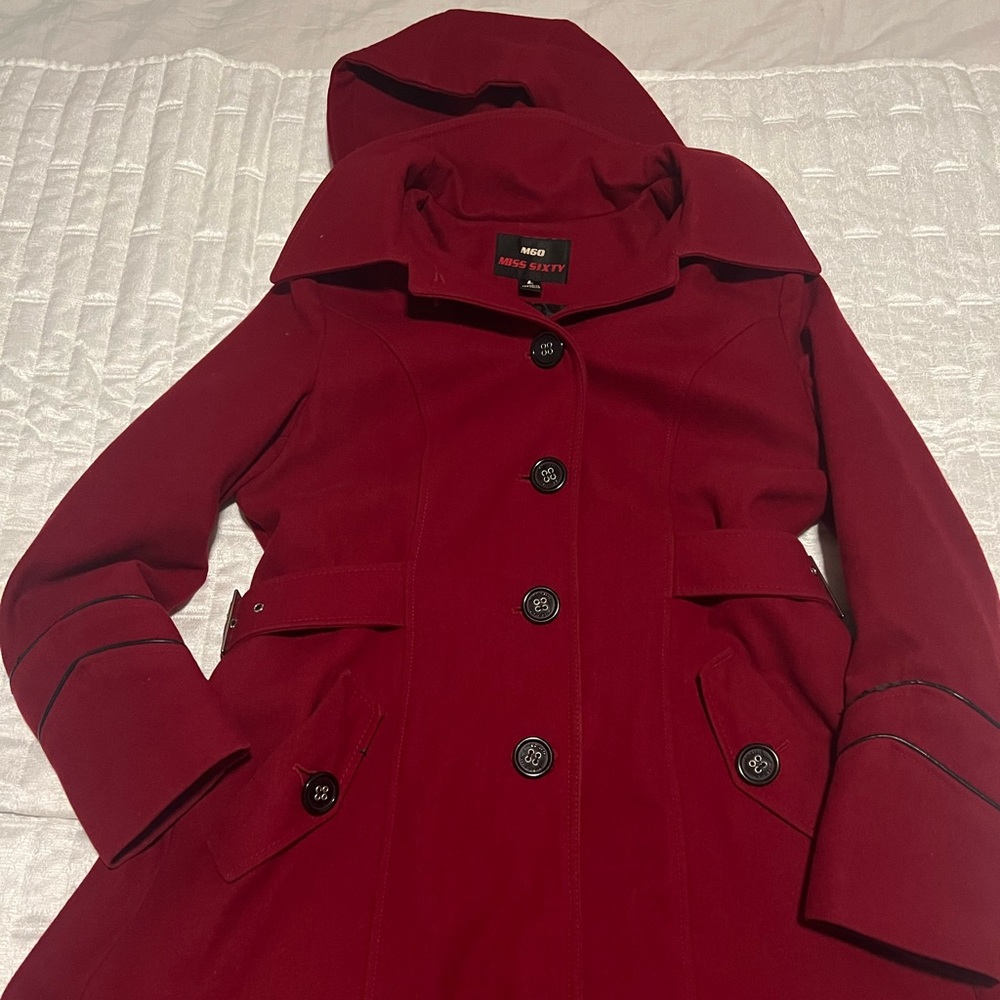 Beautiful Red Pea Coat!